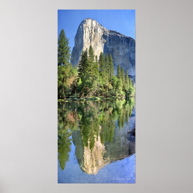 El capitan Über dem Merced River - Yosemite Valley Poster (Vorne)