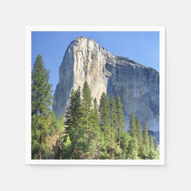 El capitan Über dem Merced River - Yosemite Valley Serviette (Vorderseite)