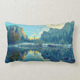 EL Capitan und drei Bruder-Reflexion Lendenkissen