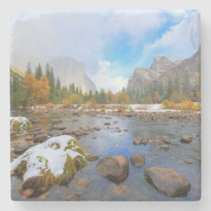 EL Capitan und drei Brüder Steinuntersetzer