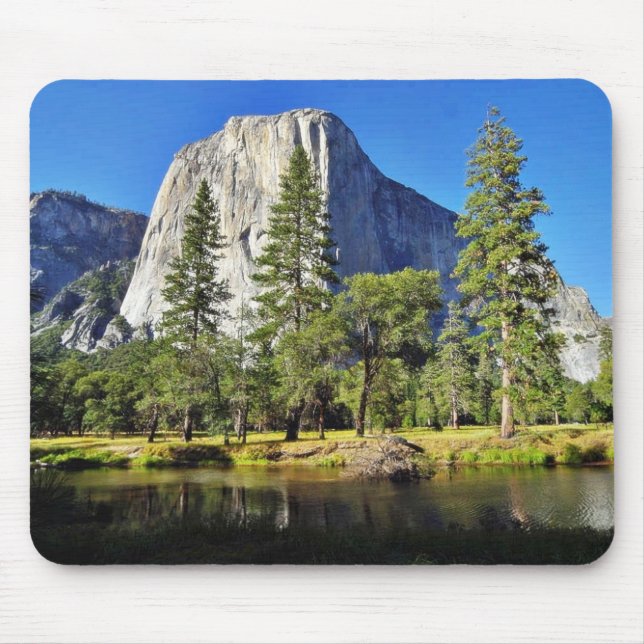 EL Capitan und Merced Fluss in Yosemite-Park Mousepad (Vorne)