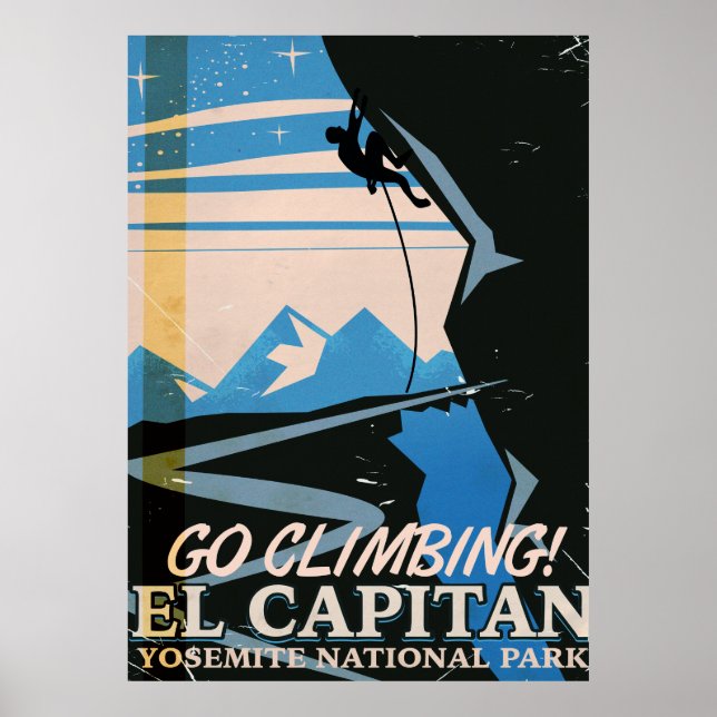 El Capitan Vintage Reiseplakat Poster (Vorne)