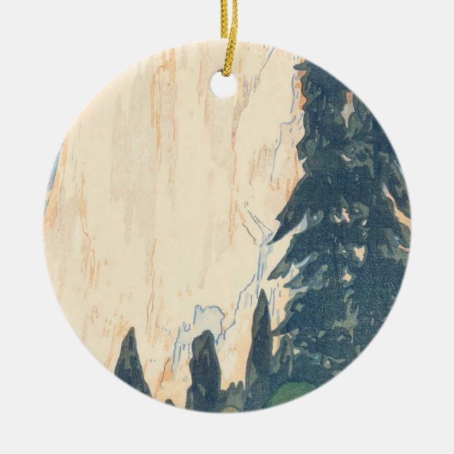 El Capitan Yosemite American Series Hiroshi Keramik Ornament (Vorne)