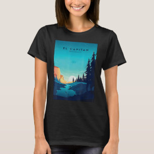 El Capitan Yosemite Nationalpark Camping Adventur T-Shirt