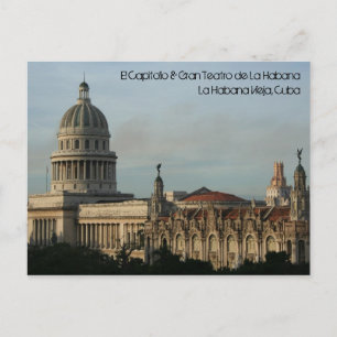 El Capitolio & Gran Teatro, Havanna, Kuba Postkarte