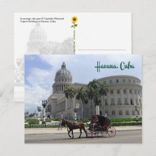 El Capitolio, Havanna, Kuba - Postkarte