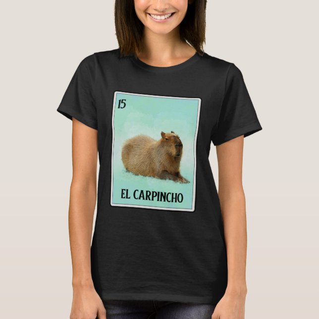 El Carpincho Capybara Card  Capibara Animal  Humor T-Shirt (Vorderseite)