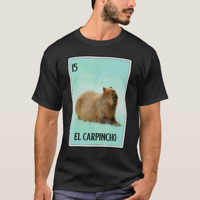 El Carpincho Capybara Card Capibara Spaß T-Shirt (Vorderseite)
