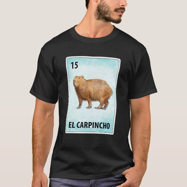 El Carpincho Mexican Capybara Cards 1 T-Shirt (Vorderseite)