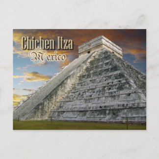 El Castillo in Chichen Itza, Mexiko Postkarte