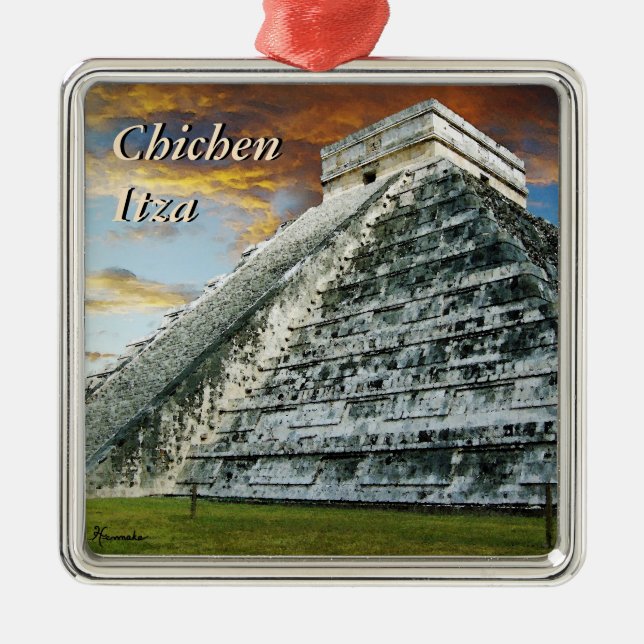 El Castillo Ornament Aus Metall (Vorne)