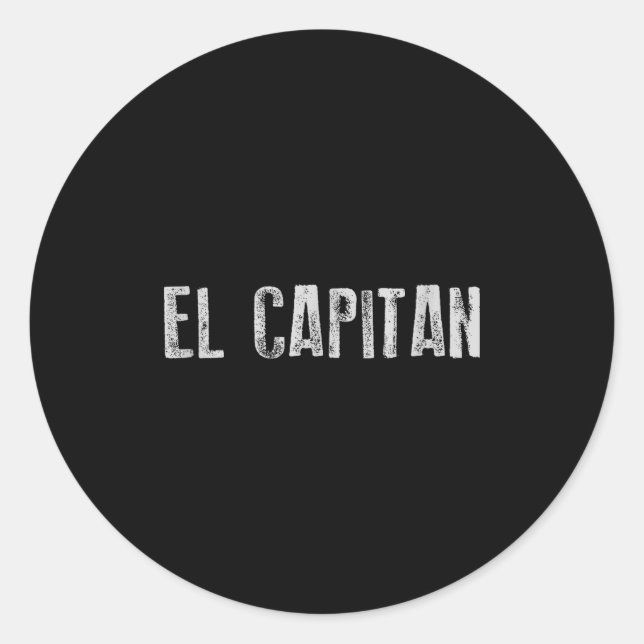El Catan Bootsmann  Runder Aufkleber (Vorderseite)