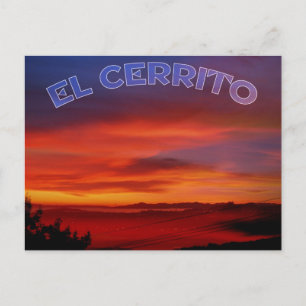 El Cerrito Sunset Postkarte