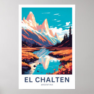 El Chalten Argentina Travel Print Poster