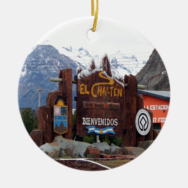 EL Chalten, Patagonia, Argentinien Keramikornament (Vorne)