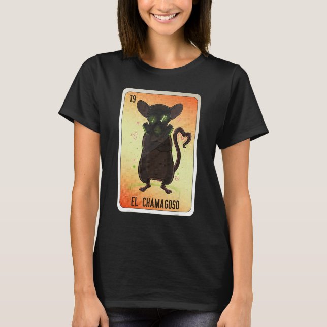 EL Chamagoso Mexican Slang Lottery Bingo Cards T-Shirt (Vorderseite)