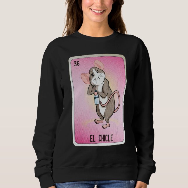 El Chicle Mexican Slang Lottery Bingo Cards Sweatshirt (Vorderseite)