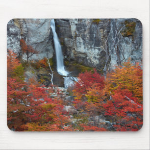 El Chorrillo Wasserfall Patagonia, Argentinien Mousepad