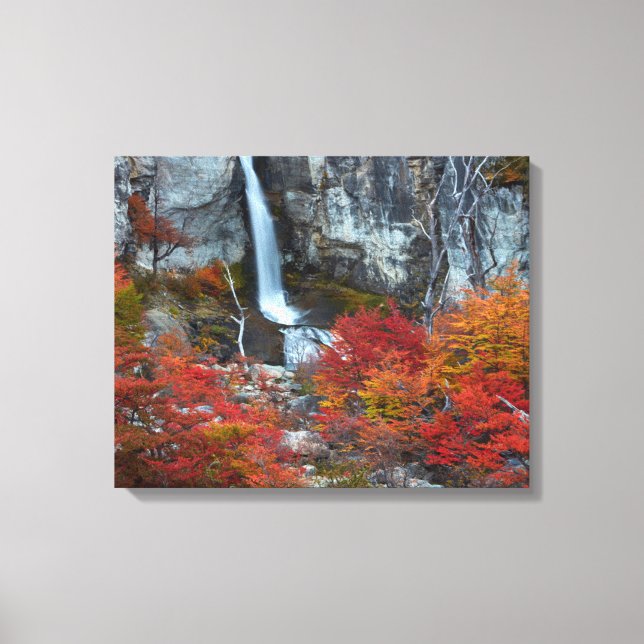 El Chorrillo Wasserfall | Patagonien, Argentinien Leinwanddruck (Vorderseite)