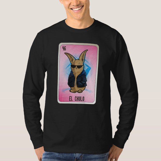 El Chulo Mexican Slang Lottery Bingo Cards   T-Shirt (Vorderseite)