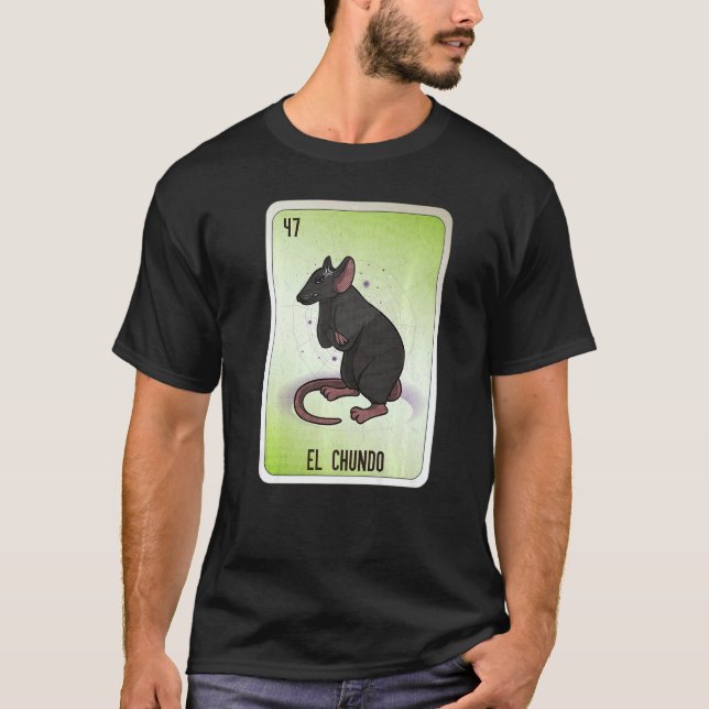 El Chundo Mexican Slang Lottery Bingo Cards   T-Shirt (Vorderseite)