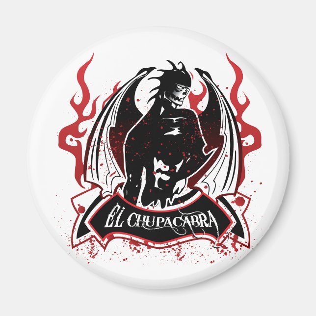 El Chupacabra - das Ziegensucker Magnet (Vorne)