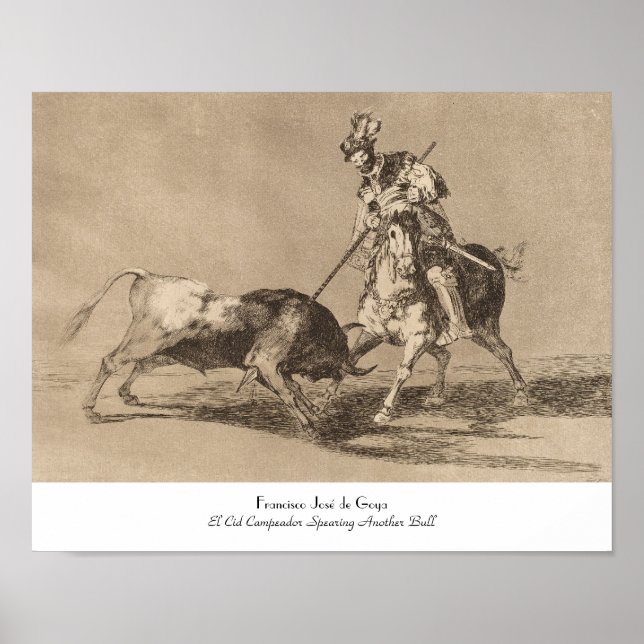 El Cid Campeador spricht ein weiteres Bull José Go Poster (Vorne)