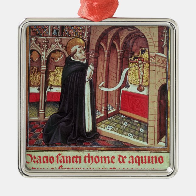 EL Des Alfonso Aquinas'Libro de Horas Silbernes Ornament (Vorne)