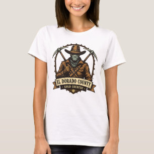 El Dorado County Gold Country – Banditen-Abzeichen T-Shirt