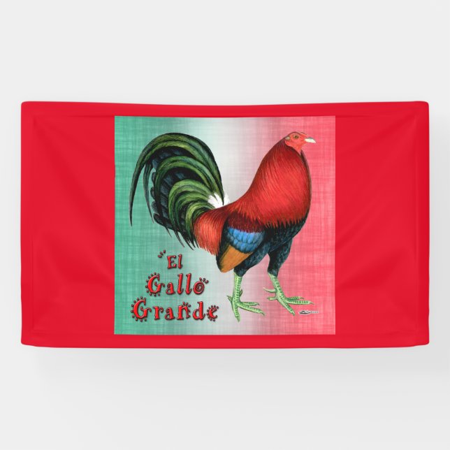 EL Gallo groß Banner (Horizontal)
