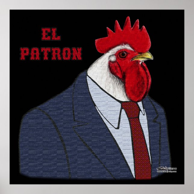 El Gallo Patron Poster (Vorne)