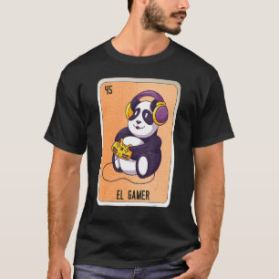 El Gamer Mexican Slang Lottery Bingo Cards 2 T-Shirt