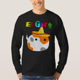 El Gato Calico Cat Cinco de Mayo Latino Kitino T-Shirt
