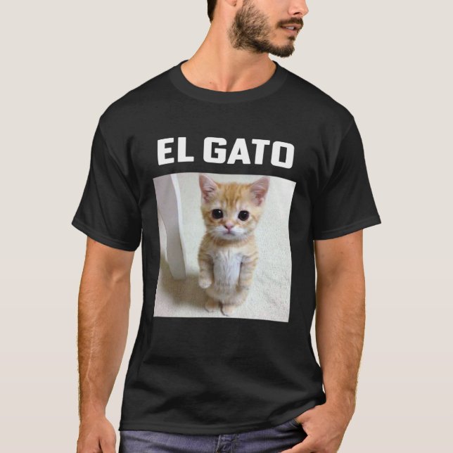El Gato Meme Katze T-Shirt (Vorderseite)