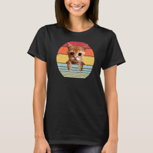 el gato Meme Niedlich Sad Cry Cat Vintage Not T-Shirt