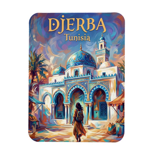 El-Ghriba-Synagoge Tunesien Magnet (Vertikal)