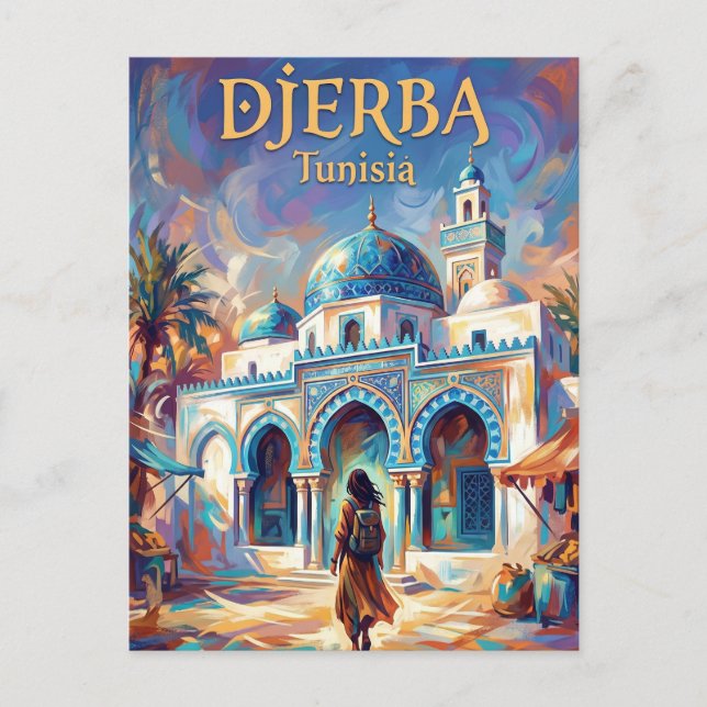 El-Ghriba-Synagoge Tunesien Postkarte (Vorderseite)