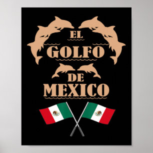 El Golfo de México Dolphin Golf von Mexiko 1 Poster