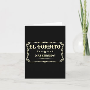El Gordito Chingon Cinco De Mayo Mexican Karte