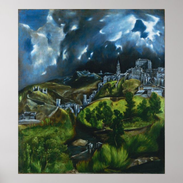El Greco Ansicht Toledo Poster (Vorne)