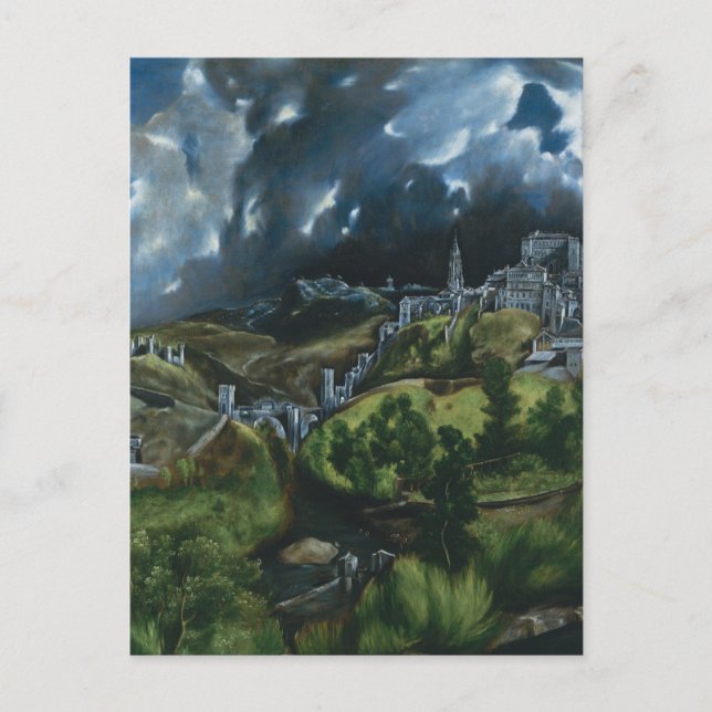 El Greco-Ansicht von Toledo Postkarte (Vorderseite)