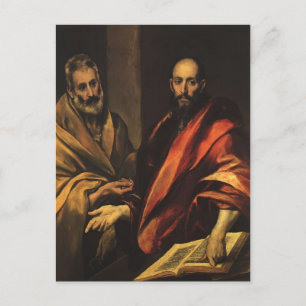El Greco - Apostel Peter und Paul Postkarte