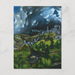 El Greco Aussicht auf Toledo Postkarte