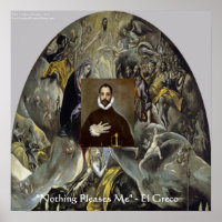El Greco Beerdigung des Grafen & Zitat Poster