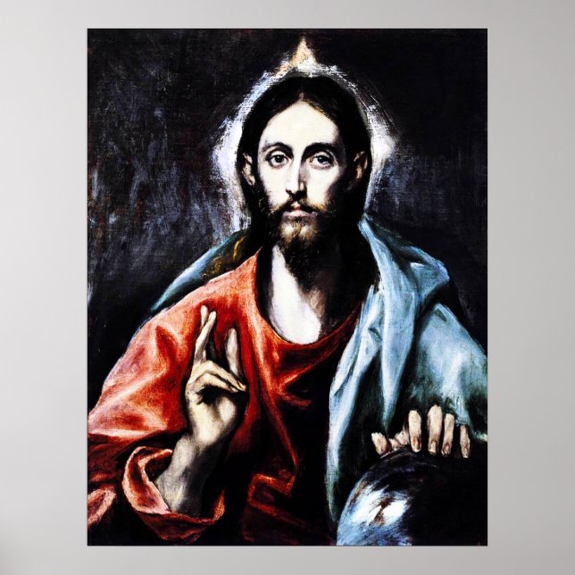 El Greco Christ Blessing Poster (Vorne)