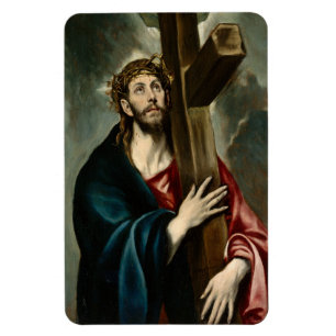 El Greco - Christus, der das Kreuz führt Magnet