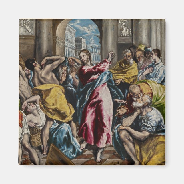 El Greco Die Reinigung des Tempels Magnet (Vorne)