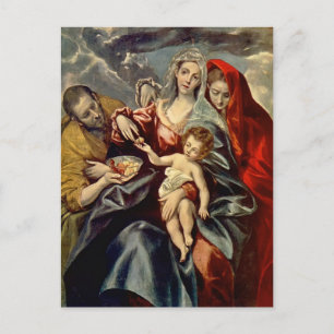 El Greco - Heilige Familie Postkarte