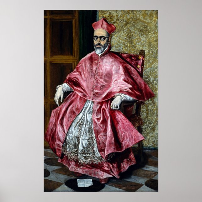 El Greco Kardinal Fernando Niño de Guevara Poster (Vorne)