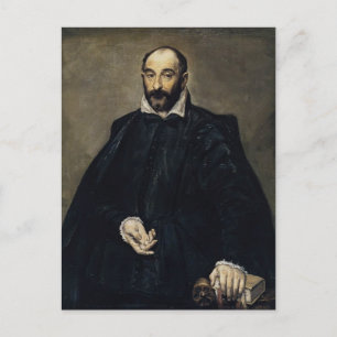 El Greco - Portrait eines Mannes (Andrea Palladio) Postkarte